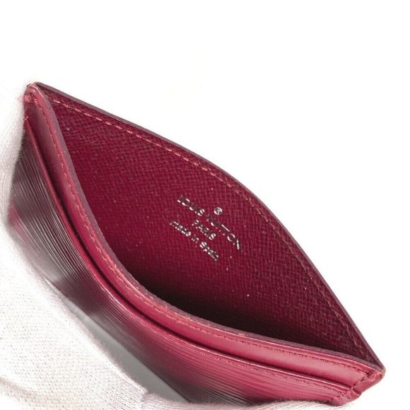 LOUIS VUITTON Epi Porte Cartes Simple Business Card Holder Card Case - Picture 3 of 8